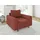 s-style möbel Sessel Zara Cord 70 x 70 x 70 cm Rot mit Kissen
