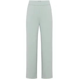 Zero Stoffhose ZERO "Damen in 7/8 Länge", Damen, Gr. 38, Normalgrößen, grün (silber blau), Twill, Obermaterial: 96% Polyester, 4% Elasthan. Futter: 100% Polyester. Füllung:, unifarben, Basic, gerade lang, Hosen Stoffhose, Material.