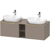 Duravit D-Neo Konsolenwaschtischunterbau wandhängend Basalt Matt 1400x550x459 mm - DE4950B34430000 DE4950B34430000