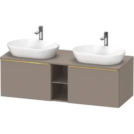 Duravit D-Neo Konsolenwaschtischunterbau wandhängend Basalt Matt 1400x550x459 mm - DE4950B34430000 DE4950B34430000