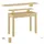 Erst-Holz Bürotisch mit Ablage, Tisch 100x45x76 mit Ablage Kiefer massiv natur 90.70-55A-82-90-10