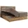 MKS Meble Wood Classic King 200 x 200 cm H3 Braun