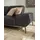 W.Schillig Eckcouch Leder 3-Sitzer Braun