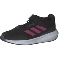 adidas RunFalcon 3.0 Elastic Lace Top Strap Sneaker, core Black/Pulse Magenta/Grey six, 38