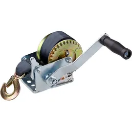 DEMA Seilwinde Handseilwinde Winde mit Kurbel + Gurt 6 m 360 kg 3,1:1