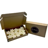 WonderWax Weißes Duftstern 13er Set Wachsmelt Duftwachs Raumduft für Duftlampen Soja Wachs Melts Duftmelt Aroma Kerzen Wärmer Lebkuchen