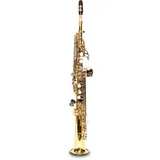Original SYMPHONIE WESTERWALD DESIGN Sopransaxophon/Sopran Saxophon, Gold/Silber, inkl. Luxus-Hartschalenkoffer und Zubehör, Neu