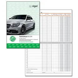 SIGEL Fahrtenbuch, Pkw und Lkw mit Kraftstoffverbrauch Formularbuch FA514