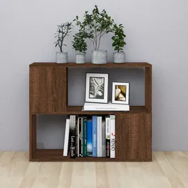 vidaXL Bücherregal 80 x 24 x 63 cm Braun
