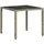 vidaXL Gartentisch mit Glasplatte Hellgrau 90x90x75 cm Poly Rattan