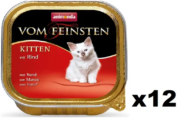 Animonda Cat Vom Feinsten Kitten mit Rind 12x100g (Rabatt für Stammkunden 3%)