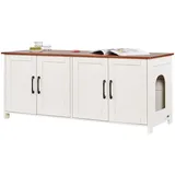Vevor Katzenschrank 1,19x0,46x0,5m Weiß
