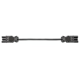 Bachmann Geräteverlängerung GST18-3 Stecker/Kupplung, Schwarz