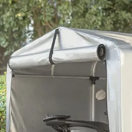 SoBuy Fahrradgarage für 2-4 Fahrräder wetterfest Silber