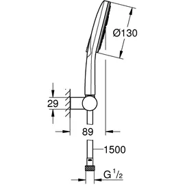 Grohe Rainshower SmartActive 130 chrom 26580000