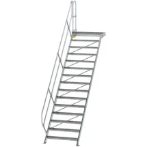 Günzburger MUNK Aluminium-Treppe Plattform 45° 15 Stufen