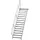 Günzburger MUNK Aluminium-Treppe Plattform 45° 15 Stufen