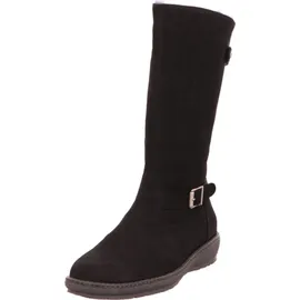 WALDLÄUFER Hoja Stiefel (Langschaft), Futter echt Lammfell, Bear (Nubuk), Weite H, schwarz 533904-165-001 42 - 8 UK