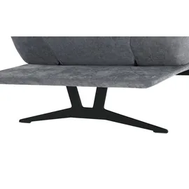 KOINOR Eckcouch Flachgewebe 2-Sitzer Grau