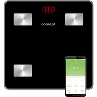 Concept VO4001 Glas-Diagnosewaage Personenwaage mit App Digitale Waage Körperanalyse