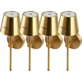 ideoon lights Elegante LED Wandleuchte (4er-Set) 180 lm Gold