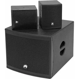 Omnitronic MOLLY-12A Aktives PA-Lautsprecher-Set inkl. Subwoofer Bluetooth