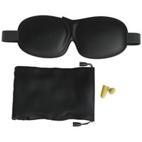 EAZY CASE Schlafmaske Unisex Schlafmaske, Schlafbrille ergonomisch 3D Augenbinde Reise Maske Blickdicht Schwarz schwarz