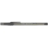 BIC Round Stic Simply schwarz/transparent, Schreibfarbe: schwarz, 60 St.