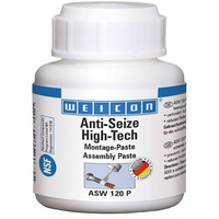 WEICON Anti-Seize High-Tech Montagepaste 120 g Schutz gegen Korrosion metallfrei, Pinseldose