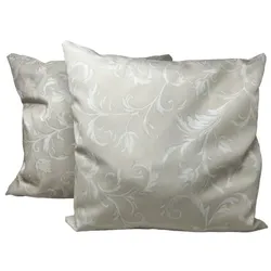 Jet-Line Outdoor 2-er Kissen Set beige Blumenmuster Outdoorkissen