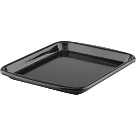 RIESS Riess, 0398-022, Mini-Backblech, 24.8 x 20 cm, CLASSIC - BACK- UND BRATFORMEN, Höhe 2,0 cm, Emaille, Schwarz, Induktion