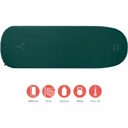 Isomatte Hattan Camping Thermomatte Luftbett Schlaf Matte Bett Selbstaufblasend grün 198 x 63 x 5 cm