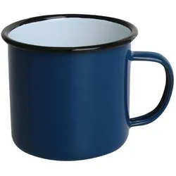 Gastronoble Olympia emaillierte Tassen - blau/schwarz - 35cl - 12 Tassen
