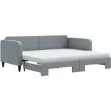 vidaXL Tagesbett 90 x 200 cm Hellgrau