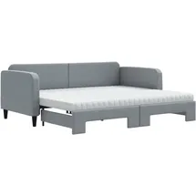 vidaXL Tagesbett 90 x 200 cm Hellgrau