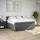vidaXL Boxspringbett 180 x 200 cm Dunkelgrau