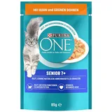 PURINA ONE SENIOR 7+ KATZENFUTTER NASSFUTTER HUHN & GRÜNEN BOHNEN 26 x 85g