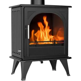 ECOfoxx Gusskaminofen Z0827 Stahl Schwarz