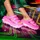 Crocs Mega Crush Triple Strap Badesandalen Pink Crush 36-37