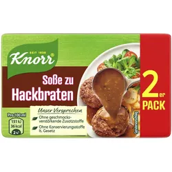 Knorr Soße zu Hackbraten ergibt 2x 250Ml 48G