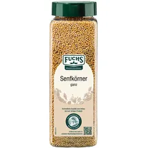 FUCHS Professional - Senfkörner ganz | Gewürz für eingelegtes Gemüse | Mit praktischem Streuaufsatz | 700 g im großen Streuer