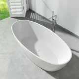 evineo ineo4 pro Freistehende Badewanne für individuelle Ab- und Überlaufsysteme L: 170 B: 80 cm, BE4018WH,