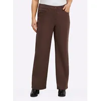 sheego Twill-Hose Braun 58