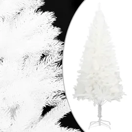 vidaXL Künstlicher Weihnachtsbaum Naturgetreue Nadeln Weiß 210 cm