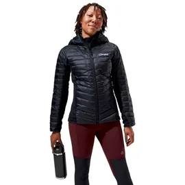 Berghaus Tephra 2.0 Kapuzen-Isolierjacke für Jacket, Damen Jacke, 8 (34), BLACK/BLACK, Berghaus - Schwarz