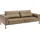 Musterring Couch Leder 3-Sitzer Braun