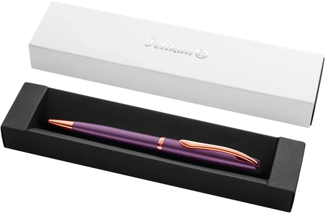 Pelikan 400198310 Kugelschreiber Blau Kugelschreiber mit Druckeinzugsmechanik Medium 1 Stück(e)
