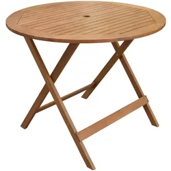 Sedex Klapptisch Villach 90 cm Ø natur Gartentisch Tisch Balkontisch klapptisch