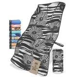 NirvanaShape Strandtuch XXL - Strandhandtuch mit über 32 Strand-Muster - schnelltrocknende Mikrofaser Badetuch, Microfaser Handtuch, Badehandtuch - 200 x 90 cm