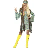 Smiffys 60s Hippie Chick Kostüm Damen 36